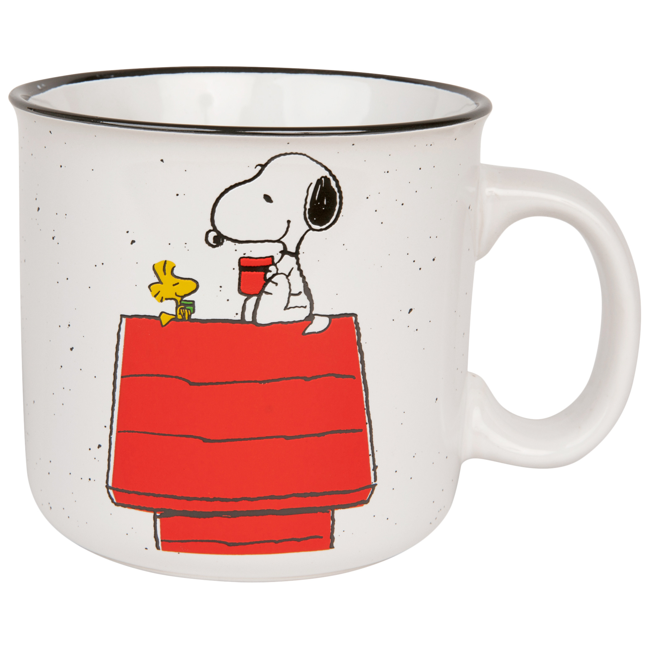 Peanuts Snoopy and Woodstock Get Cozy 20 Ounce Ceramic Camper Mug
